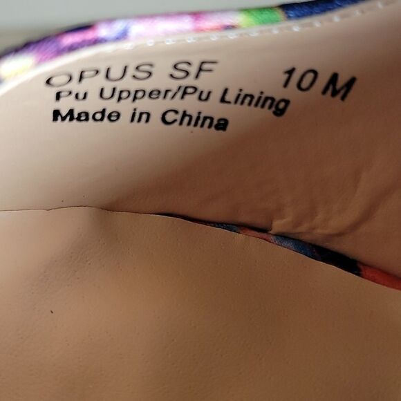 Penny Loves Kenny Blue Floral High Heels Sz 10M - Picture 9 of 9